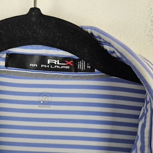 RLX 100 USGA Green Section Striped Short Sleeve Polo Shirt Size XL - Picture 5 of 6